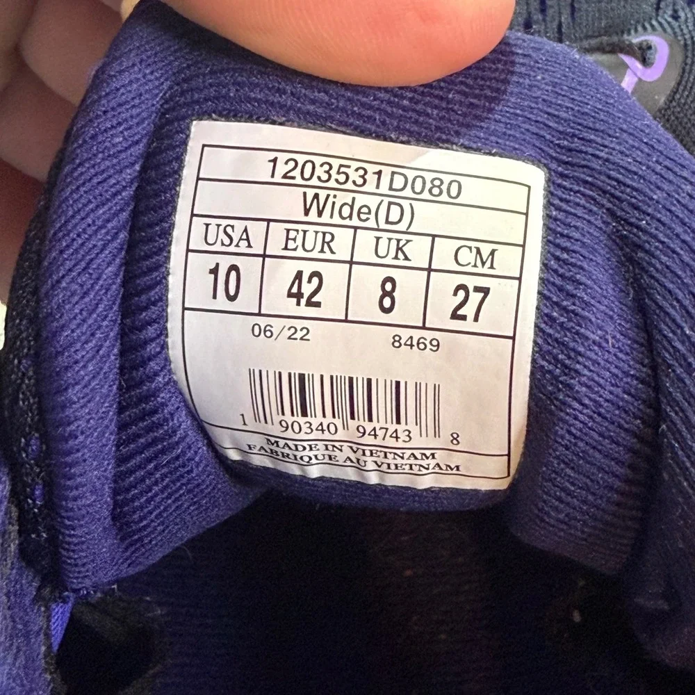 Brooks Adrenaline GTS 22 Running Shoes Womens 10 Wide Navy Pink Fair Support